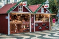 Rossio Christmas food traditional market in Lisboa, Lisbon, Portugal