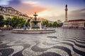 Rossio Square Royalty Free Stock Photo