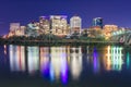 Rosslyn, Arlington, Virginia, USA skyline on the Potomac River Royalty Free Stock Photo