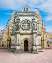 Rosslyn Chapel on a sunny summer day, located at the village of Roslin, Midlothian, Scotland. Royalty Free Stock Photo