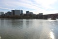 Rosslyn Georgetown Waterfront Park Francis Scott Key Bridge Royalty Free Stock Photo