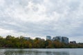 Rosslyn Virginia Skyline and the Potomac River seen from Georgetown in Washington D.C. Royalty Free Stock Photo