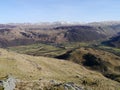 Rosthwaite in the Borrowdale valley Royalty Free Stock Photo