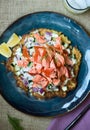 Rosti with Salmon Royalty Free Stock Photo