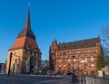 The old city gate Steintor and the Standahaus building