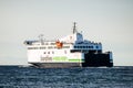 Rostock, Germany - August 19, 2016: Scandlines hybrid ferry