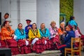 Group of Cossack women at a folk holiday in Tsimlyansk Royalty Free Stock Photo