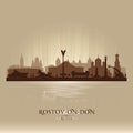 Rostov-on-Don Russia city skyline vector silhouette