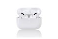 Apple AirPods Pro on a white background. Royalty Free Stock Photo