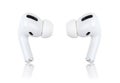 Apple AirPods Pro on a white background. Royalty Free Stock Photo