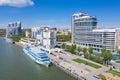 ROSTOV-ON-DON, RUSSIA - MAY 2019: Riverport on the waterfront. Rostov-on-Don. Russia Royalty Free Stock Photo