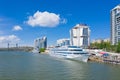 ROSTOV-ON-DON, RUSSIA - MAY 2019: Riverport on the waterfront. Rostov-on-Don. Russia Royalty Free Stock Photo