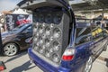 Rostov-on-Don, Russia, AutoShow on auto sound in Rostov-on-Don, Powerful auto-sound amplifiers, in car trunk