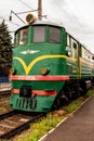 ROSTOV-ON-DON, RUSSIA - SEPTEMBER 1, 2011: TE3-6938 locomotive in railway museum