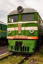 ROSTOV-ON-DON, RUSSIA - SEPTEMBER 1, 2011: VL8-713 locomotive in railway museum Royalty Free Stock Photo