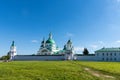 Rostov the Great. Panoramic view of the Spaso-Yakovlevsky Monastery on a summer sunny day. Gold ring of Russia.