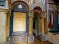 Rostov Kremlin. Domes of the cathedral of the Assumption.