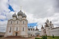 Rostov Kremlin is famous Orthodox ancient temples or churches in Golden Ring of Russia Royalty Free Stock Photo