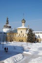 ROSTOV, RUSSIA - February, 2018: Kremlin in Rostov in winter day