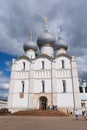 Rostov, Russia - June 10, 2023. Assumption Cathedral in the Rostov Kremlin. Orthodox Church, ancient architecture