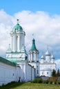 Rostov, Russia - June 10, 2023. The tower and the entrance to the Spaso-Yakovlevsky Monastery