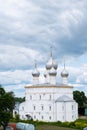 Rostov, Russia - June 10, 2023. View of the Transfiguration Church near the Spaso-Yakovlevsky Monastery