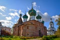 Orthodox Cathedral in the Avraamiev Monastery in Rostov Royalty Free Stock Photo