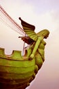 Rostral column detail, Saint-Petersburg, Russia. Royalty Free Stock Photo