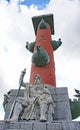 Rostral column in a gardens of Saint Petersburg