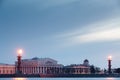 Rostral column in Saint-Petersburg. Russia. Royalty Free Stock Photo