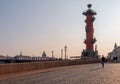 Rostral column in Saint-Petersburg, Russia
