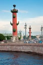 Rostral columns in Saint Petersburg