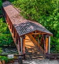 Roswell Mill Covered Bridge Royalty Free Stock Photo