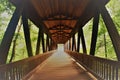 Roswell Mill Covered Bridge Royalty Free Stock Photo