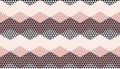 Rosy color geometric textured seamless pattern