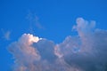 ROSY HIGHLGHTS ON CUMULUS CLOUD