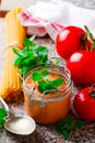 Rosy-red Pasta Sauce. Royalty Free Stock Photo
