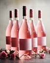 RosÃÂ© Reverie: Elegance in Every Sip, A Pink Champagne Affair Royalty Free Stock Photo