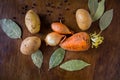 Rot fresh vegetables on the table Royalty Free Stock Photo