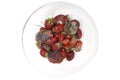 Strawberry rot, Rotten fruit, fruit moldy, Rotten fruit in a bow