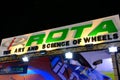 Rota wheel sign at Manila International Auto Show in Pasay, Philippines