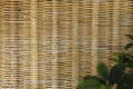 rattan wooven texture fence Royalty Free Stock Photo