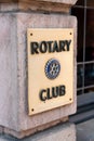 Rotary Club sign Royalty Free Stock Photo
