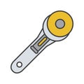 Rotary cutter color icon