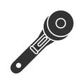 Rotary cutter glyph icon