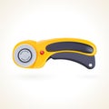 Rotary cutter for patchwork and quilting, knife for fabric