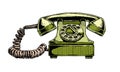 Rotary dial telephone Royalty Free Stock Photo