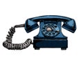 Rotary dial telephone