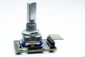 Rotary Encoder Module for Arduino Projects. KY040 module, encoder sensor Royalty Free Stock Photo