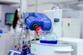 A rotary evaporator or rotavap/rotovap is a device used in chemical laboratories for the efficient and gentle removal of